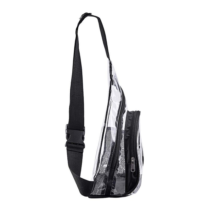 Clearworld Clear PVC Sling Bag - Stadium Approved Clear Shoulder Crossbody Backpack - Image 3